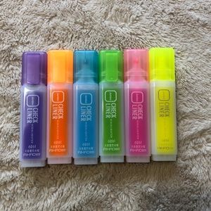 6 Piece Highlighter Set